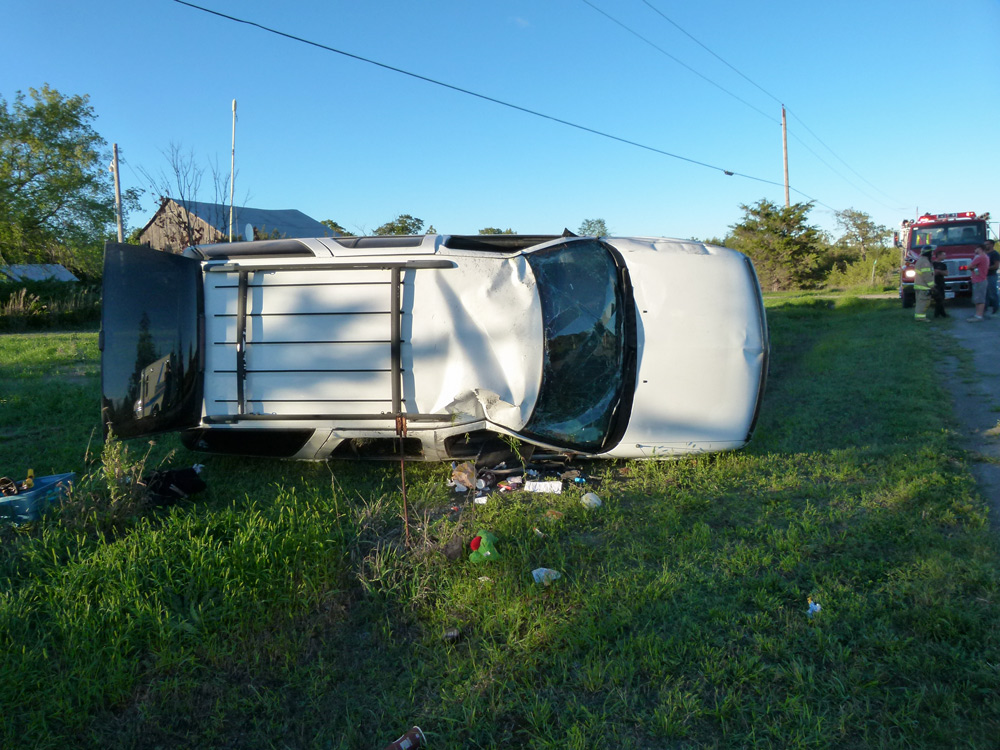 Another Accident in My Yard.  Speed Demons Plague this Rural Corner.
