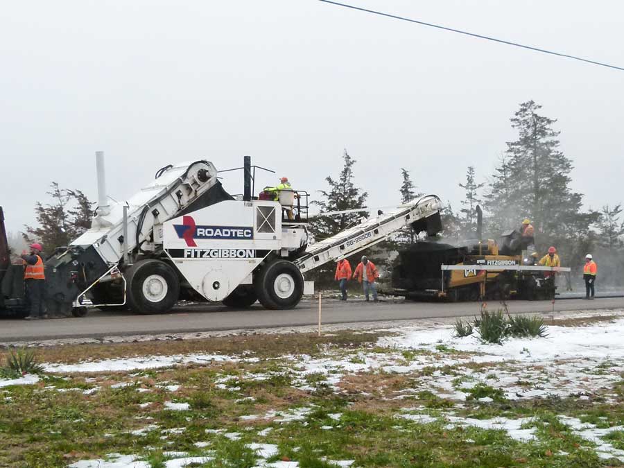 Asphalt Time.  Weather Warms. Paving Finally Begins.
